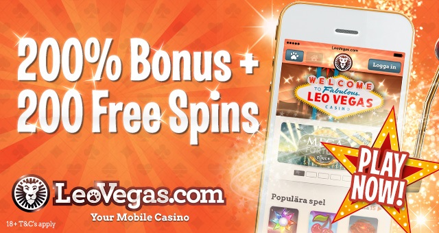 LeoVegas 200% welcome bonus