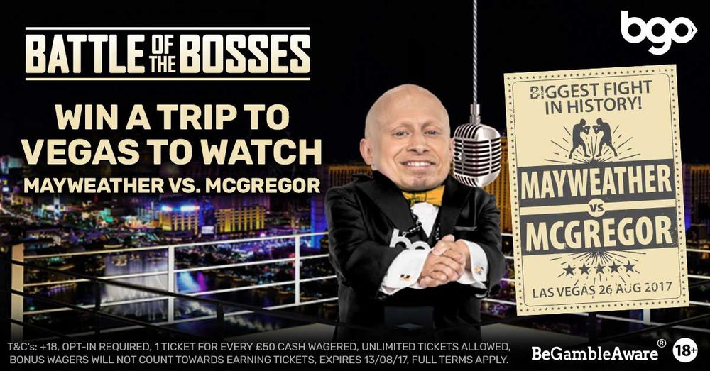 Win trip to Vegas for Mayweather vs McGregor fight with BGO