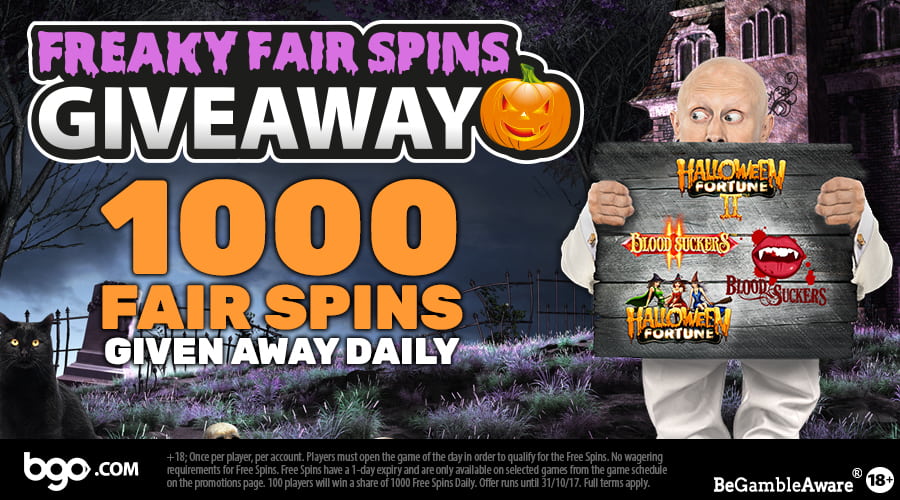 BGO Casino gives away 13.000 freaky fair spins