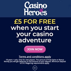 casino heroes £5 no deposit bonus