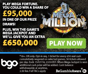 Mega Millions bgo promo