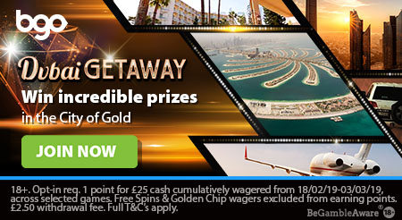 Win a trip to Dubai with BGO Casino