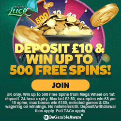 Vegas Luck 500 free spins