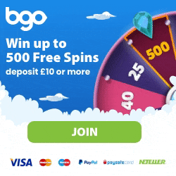 bgo casino 500 free spins